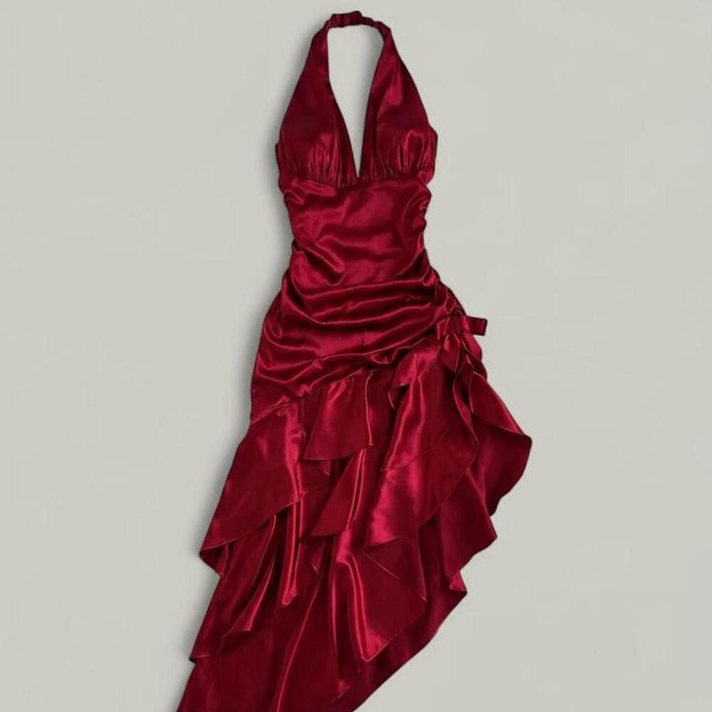 Blondie-nites Women's Red and Pink Dress